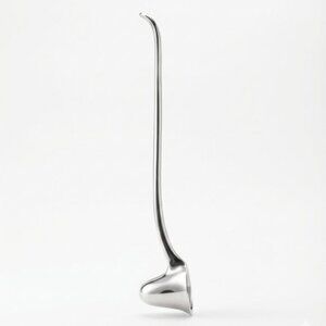 Elegant Vintage Silver-Tone Bell Candle Snuffer